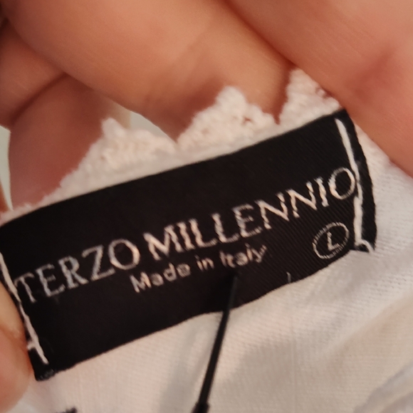 White Maxi Dress with Smocked Waist - Picture 3 of 8